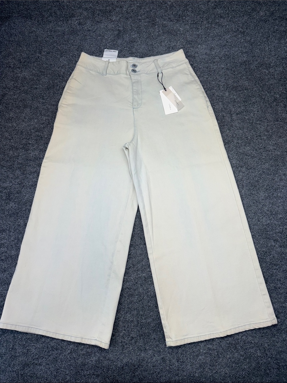 A Loves A cropped wide-leg culotte denim jeans
